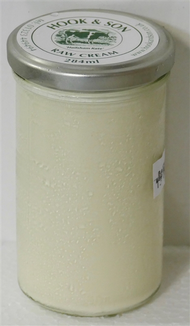240g Raw Cream Glass Jar